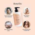 Arata Natural Hydrating & Non-Drying Body Wash With Coconut & Citrus Extracts