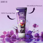 Dente91 Kids Toothpaste Protects Against Dental Caries & Hypersensitivity Fluoride Free Grape Flavour