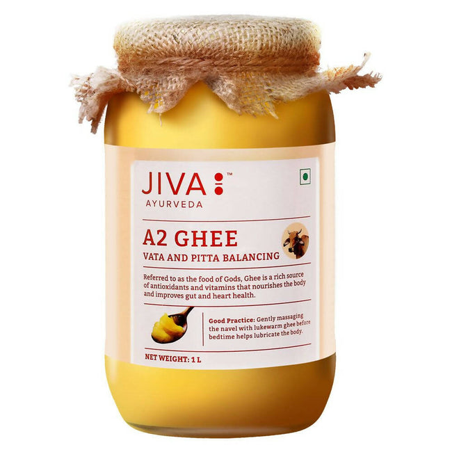 Jiva Ayurveda A2 Gir Cow Ghee | 100% Gir Cow Ghee | Vedic Bilona Method Ghee Hover Image