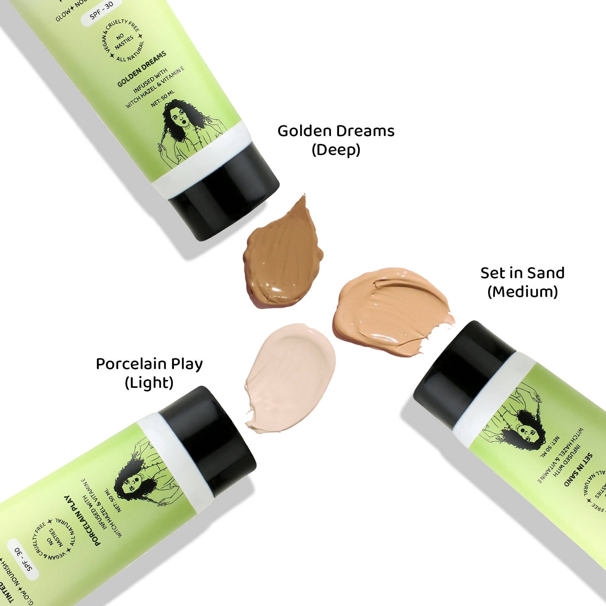 Elitty All About That Base Tinted BB Cream with SPF 30 - Golden Dreams (Deep)