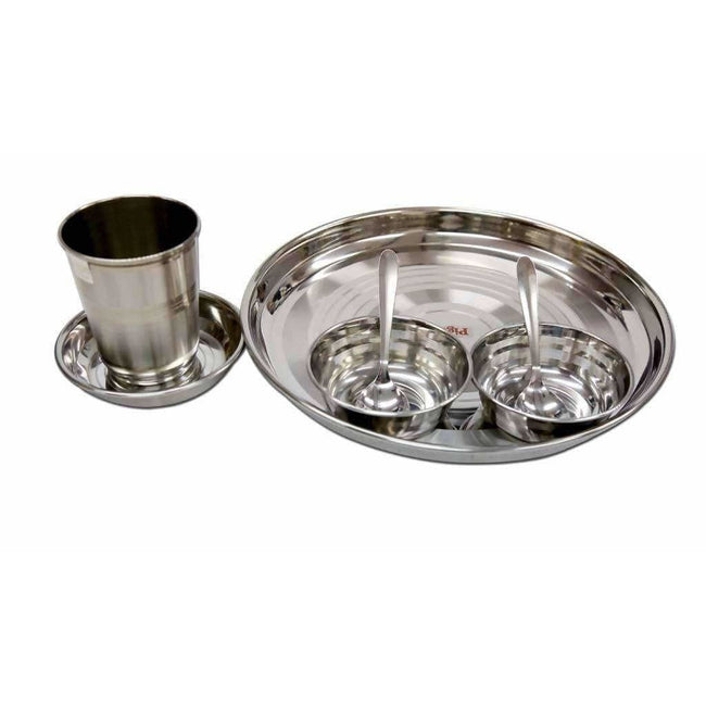 Pigeon Ultimate Lunch Thali Set With Bowls , Glasses and Spoons - 7 Pieces Hover Image