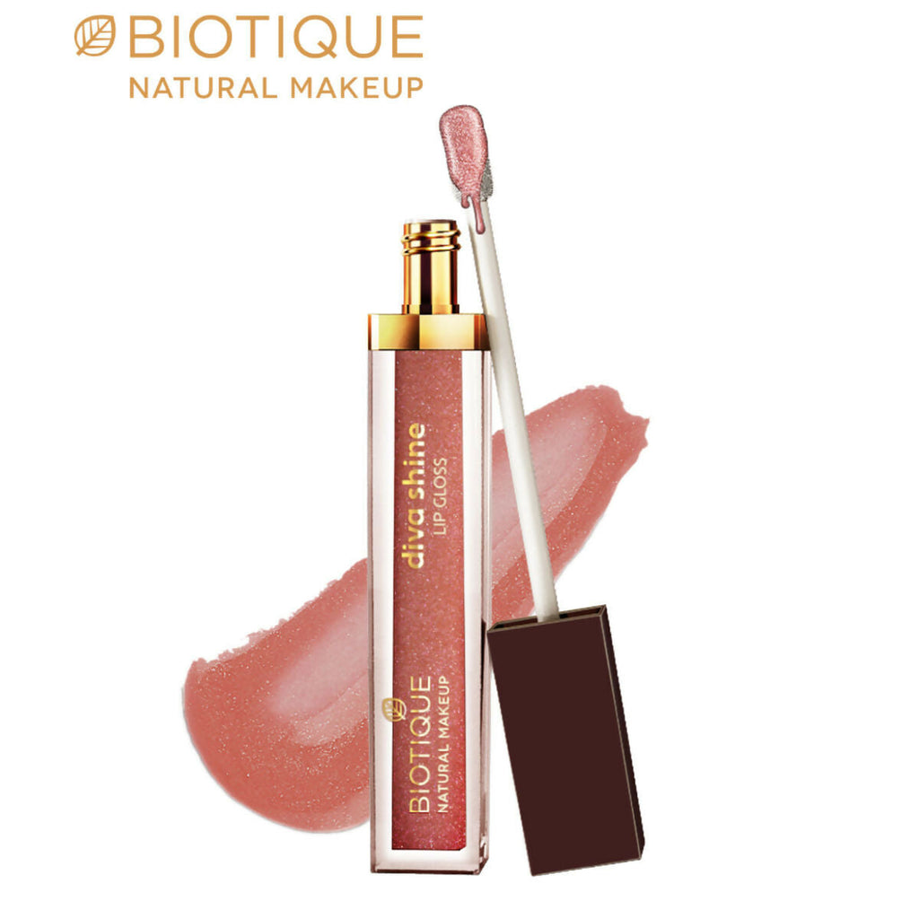 Biotique Diva Shine Lip Gloss - Naughty Nude