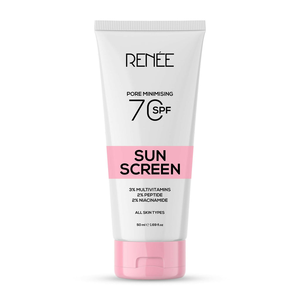 Renee Pore Minimizing Sunscreen SPF 70 With 2% Niacinamide, 2% Peptide & 3% Multivitamins
