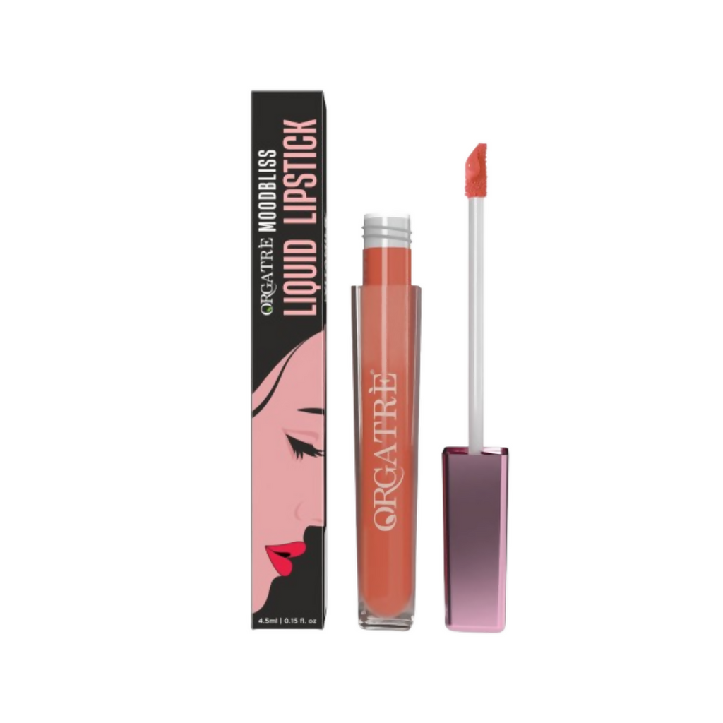 Orgatre Moodbliss Waterproof Glossy Liquid Lipstick - Bricky Queen
