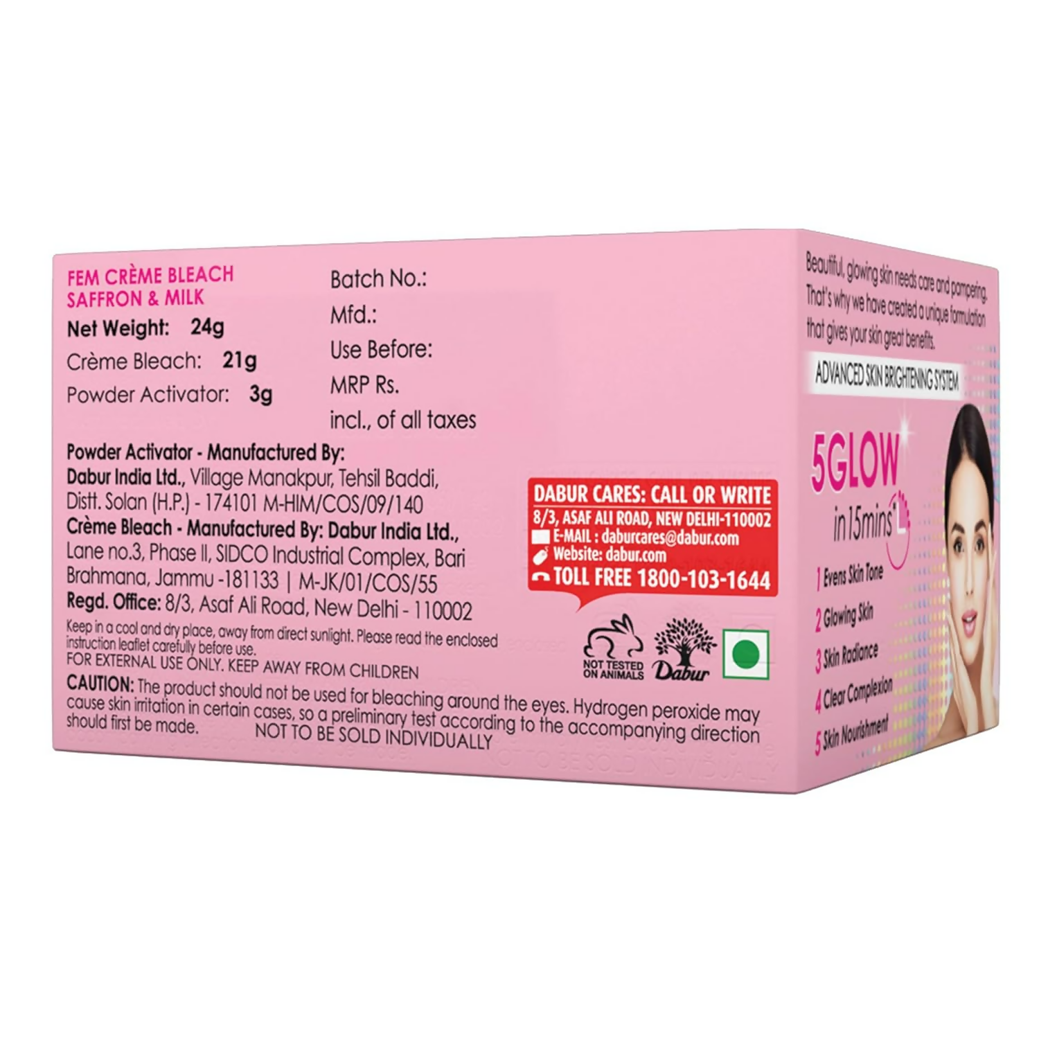 Fem Fairness (Saffron & Milk) Creme Bleach