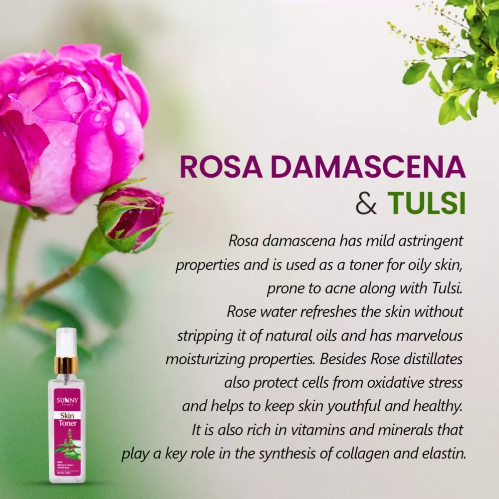 Sunny Skin Toner With Aloevera, Neem & Tulsi