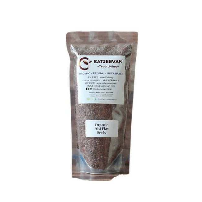 Satjeevan Organic Alsi Flax Seeds Hover Image