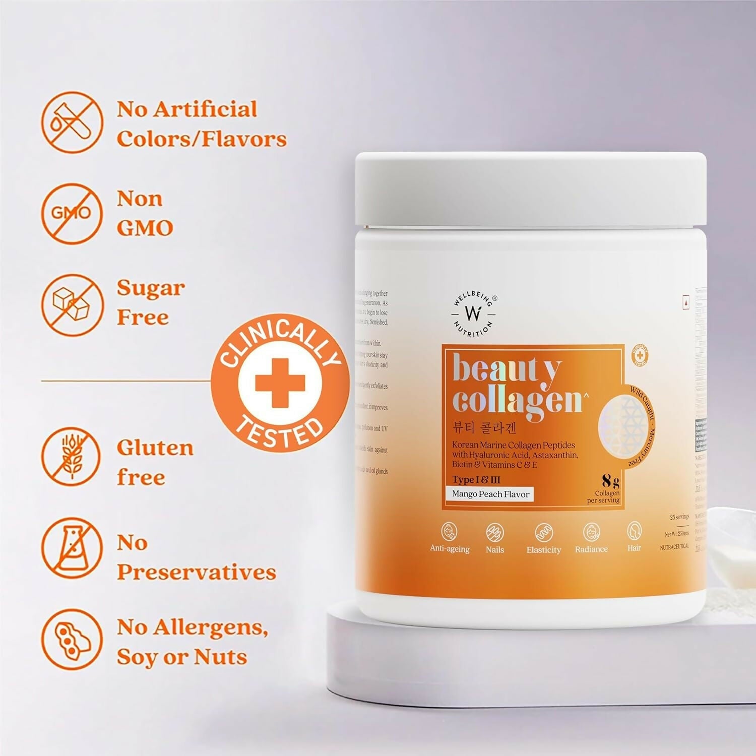 Wellbeing Nutrition Collagen & Glutathione Skin, Hair & Nails Combo