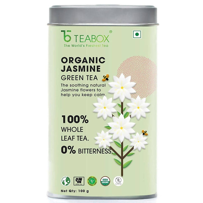 Teabox Organic Jasmine Green Tea Loose Leaves Hover Image