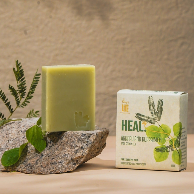 Isha Life Heal. Arappu And Kuppaimeni With Citronella Handcrafted Soap Hover Image