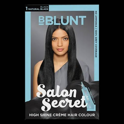 BBlunt Salon Secret High Shine Crème Hair Colour - Natural Black - Limited Time Offer