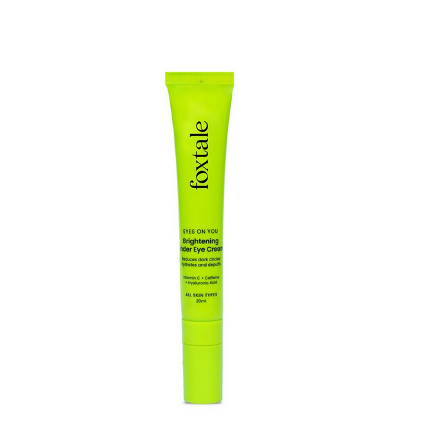 Foxtale Brightening Under Eye Cream with Vitamin-C, Caffeine & Hyaluronic Acid Hover Image