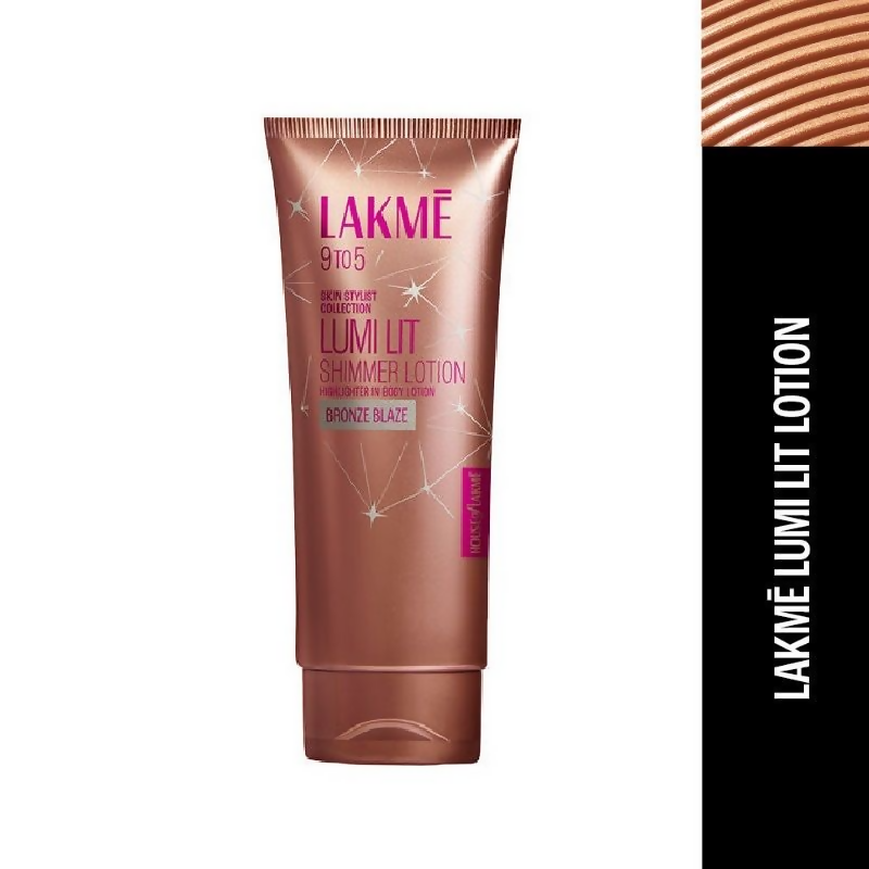 Lakme Lumi Lit Lotion Body Highlighter & Strobe Cream - Bronze