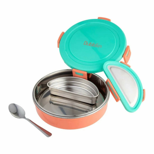 Dubblin Mint Stainless Steel Lunch Box Hover Image