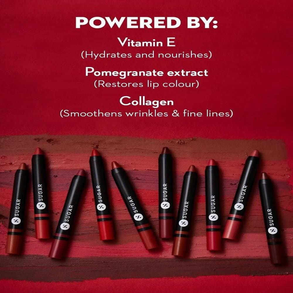 Sugar Plush Crush Creme Crayon - Red Rebel (Blue toned Red)