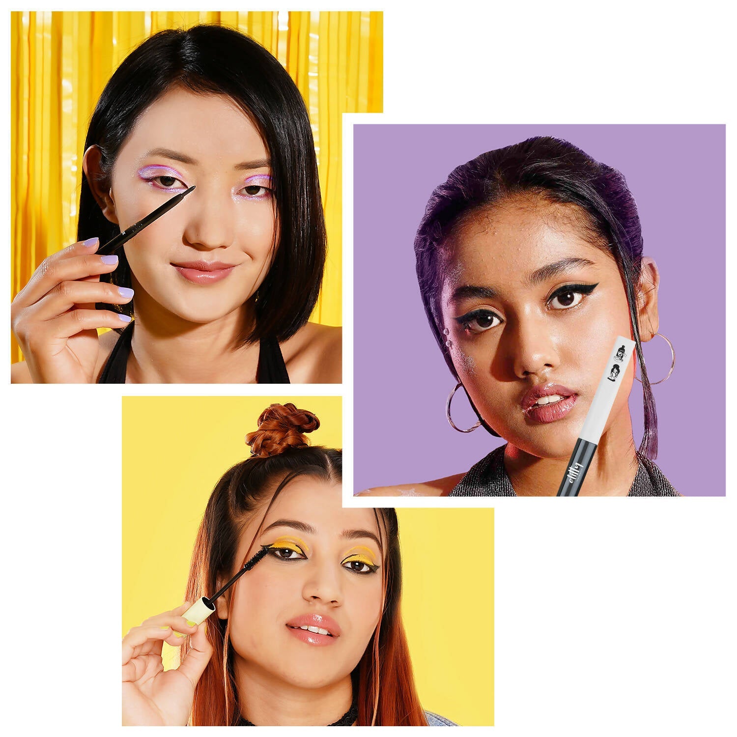 Elitty Eye Gotta Feeling Ultimate Black 3 in 1 Eyeliner, Kajal, Mascara Combo