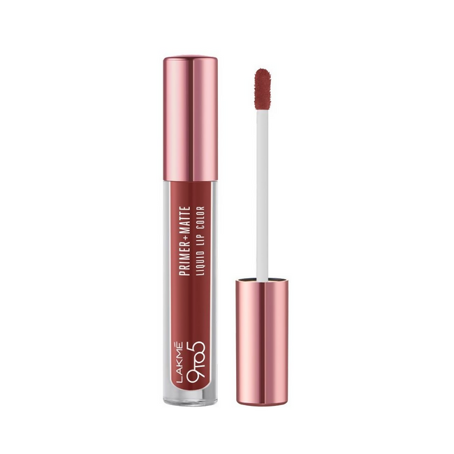 Lakme 9to5 Primer + Matte Liquid Lip Color - MB2 Intense Latte Hover Image
