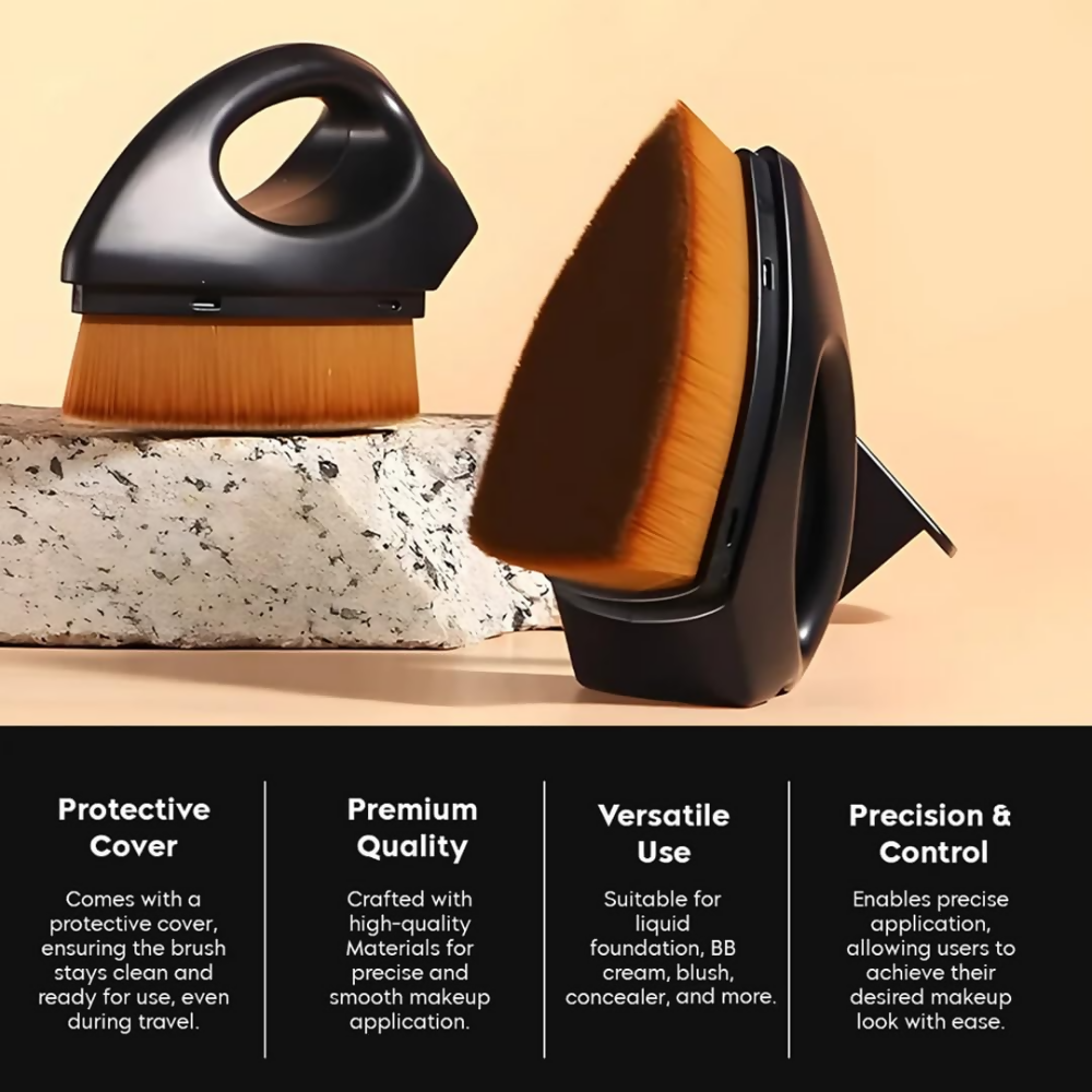 Gleva Foundation Makeup Brush Flawless Black