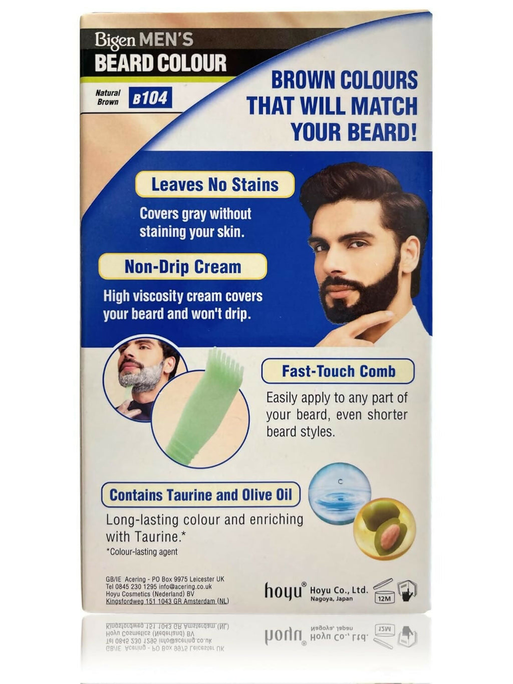 Bigen Men's Beard Color - Natural Brown B104