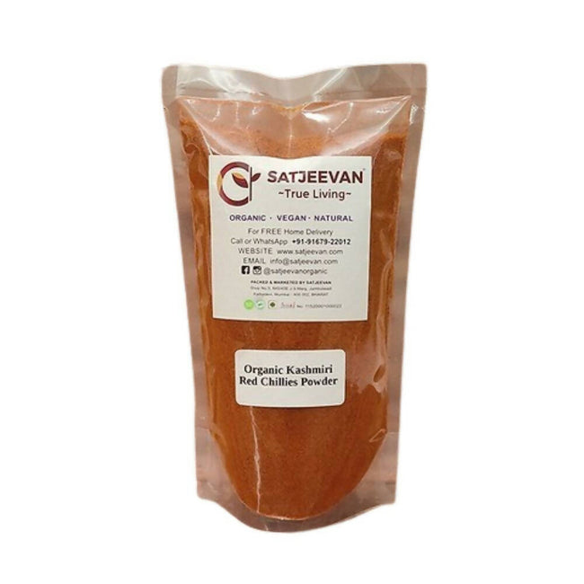 Satjeevan Organic Kashmiri Red Chillies Powder Hover Image