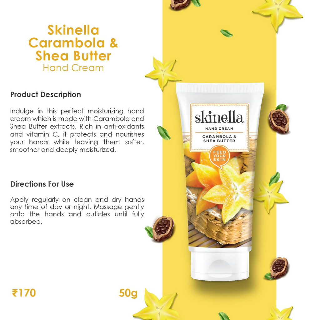 Skinella Hand Cream Carambola & Shea Butter with vitamin c Extract