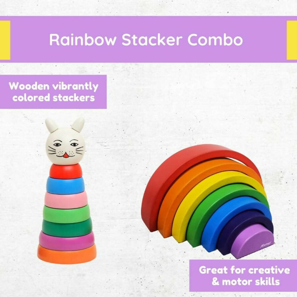 Matoyi Cat Stacker & Rainbow Stacker Combo