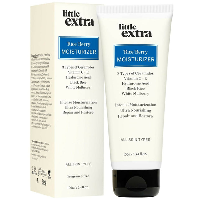 Little Extra Rice Berry Face Moisturizer, Lightweight & Non-Sticky for Glowing Skin, Brightening Hover Image