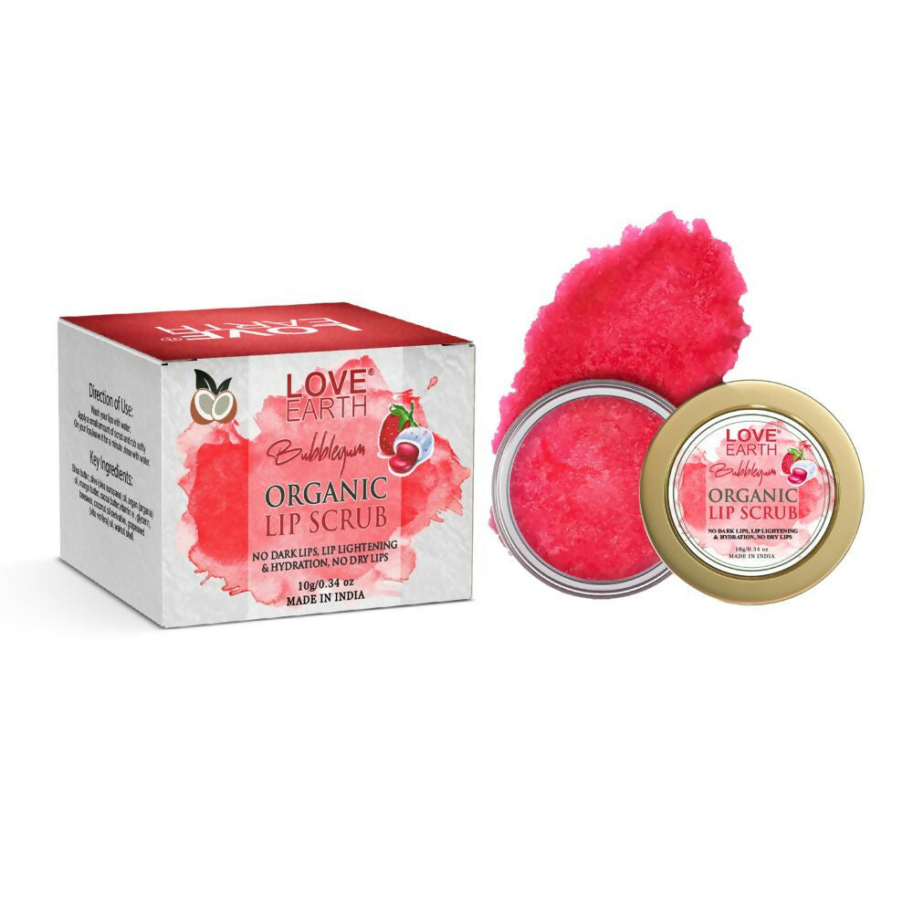 Love Earth Organic Lip Scrub with Shea Butter And Vitamin-E For Lip Hydration And Repair