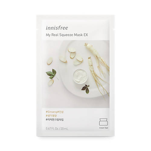 Innisfree My Real Squeeze Mask EX Ginseng Hover Image