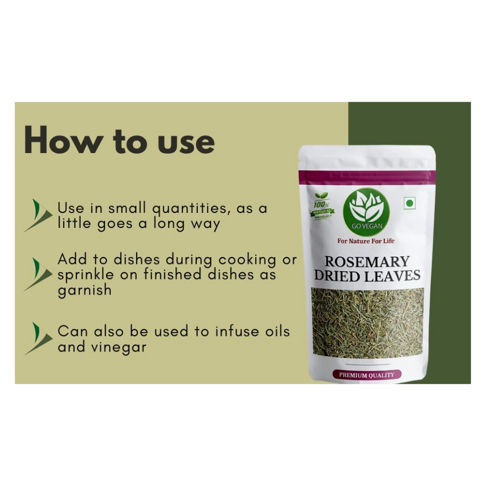 Go Vegan Rosemary Dried Leaves For Hair Growth
