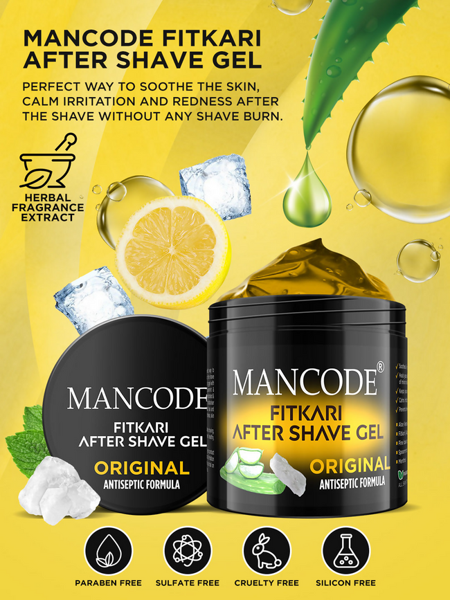Mancode Fitkari After Shave Gel For Men Original Antiseptic Formula Main Image