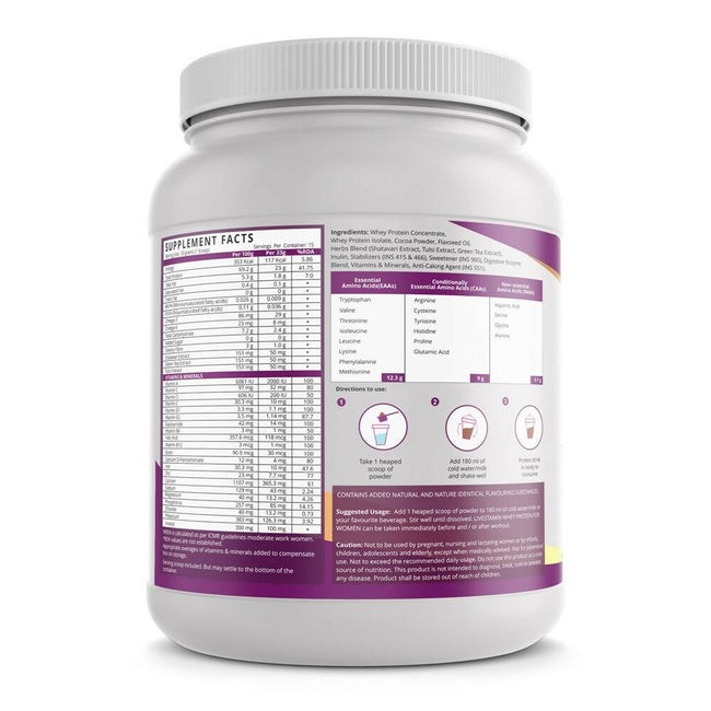 Livestamin Whey Protein For Women - Chocolate Flavour Main Image