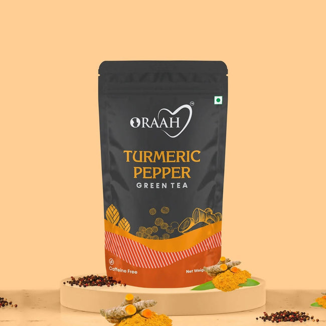 Oraah Turmeric Pepper Green Tea Main Image