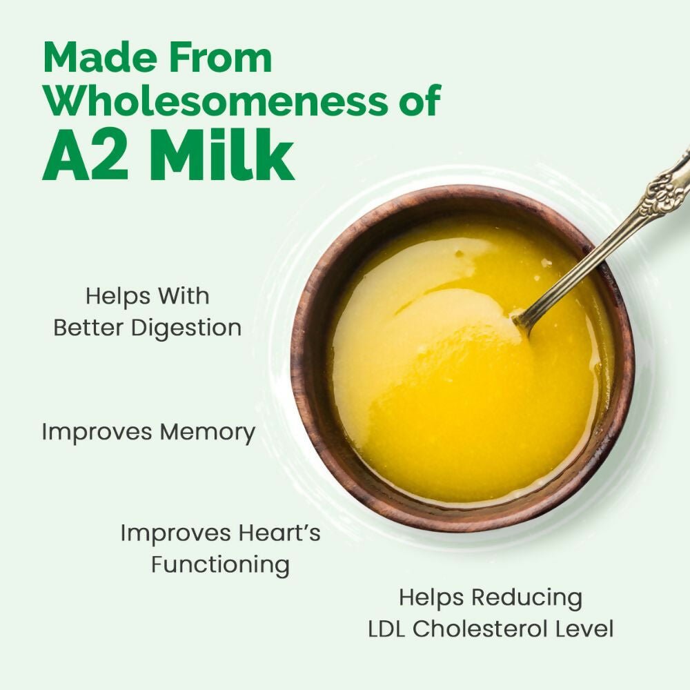 Auric A2 Bilona Desi Cow Ghee - Pure Brijwasi Ghee - Bilona Curd Churned