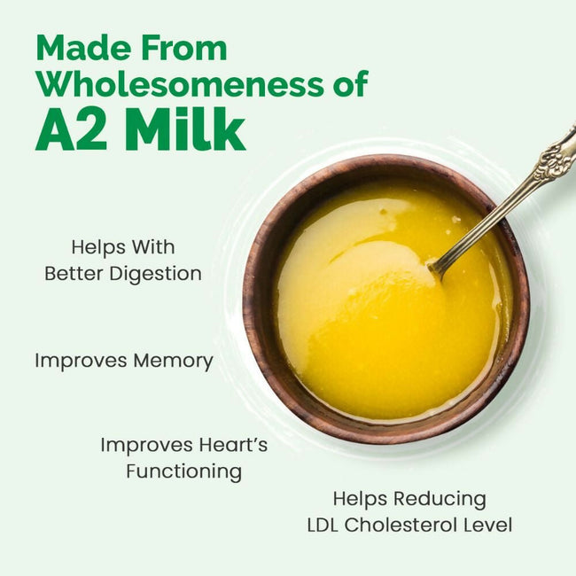 Auric A2 Bilona Desi Cow Ghee - Pure Brijwasi Ghee - Bilona Curd Churned Main Image