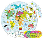Webby Amazing World Map Jigsaw Floor Puzzle 60 Pcs