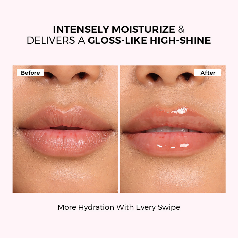 Praush Beauty Pout Cushion Luxe Lip Oil - Bubble Clear