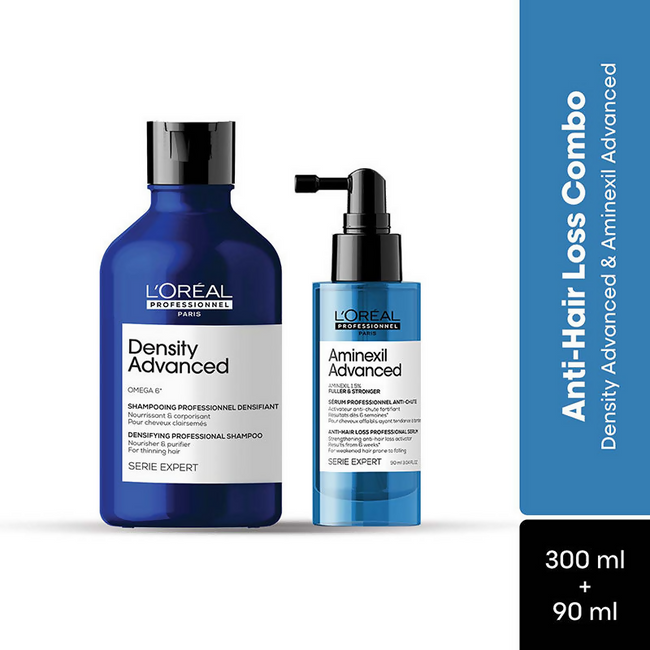 L'Oreal Professionnel Anti-Hair Loss Regime With Density Advanced Shampoo & Aminexil Advanced Main Image