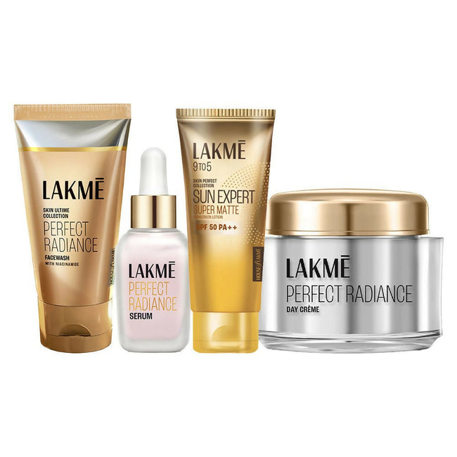 Lakme Absolute Perfect Radiance with Niacinamide CSMS (Cleanser, Serum, Moisturizer, Sunscreen) Combo Hover Image