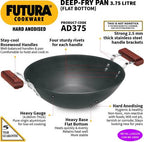 Hawkins Futura Flat Bottom Kadhai 30 cm Diameter 3.75 L (AD375)
