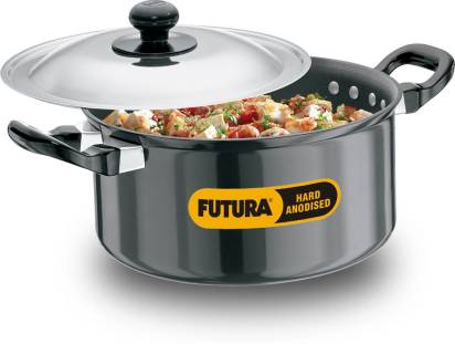 Hawkins Futura Hard Anodized Cook-n-Serve Stewpot 2.25 L with Lid (AST225) Hover Image