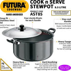 Hawkins Futura Cook n Serve Stewpot 28 cm Diameter 8.5 L with Lid (AST85)