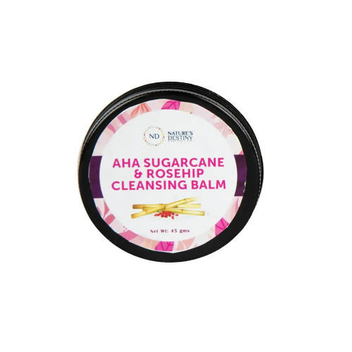 Nature's Destiny AHA Sugarcane & Rosehip Cleansing Balm Hover Image