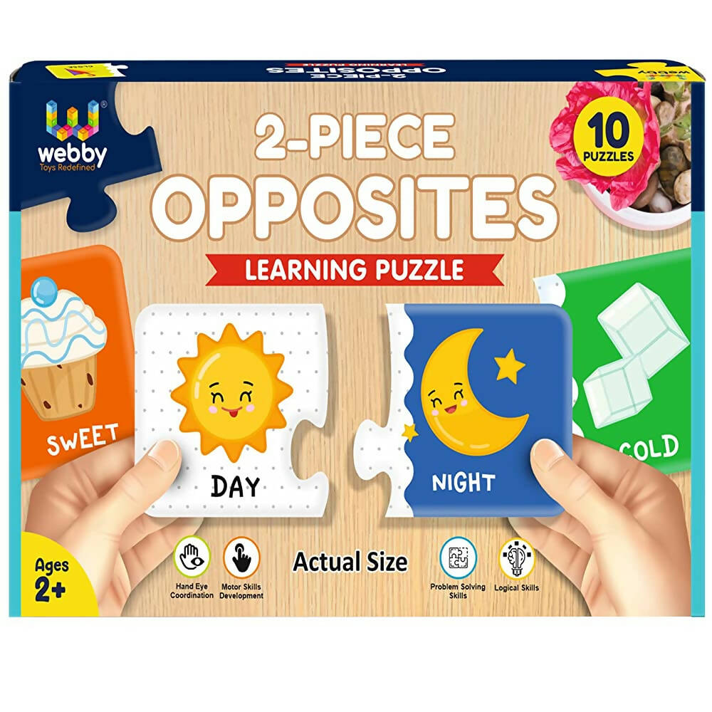 Webby Opposites 2 Pieces Learning Pack Jigsaw Puzzle