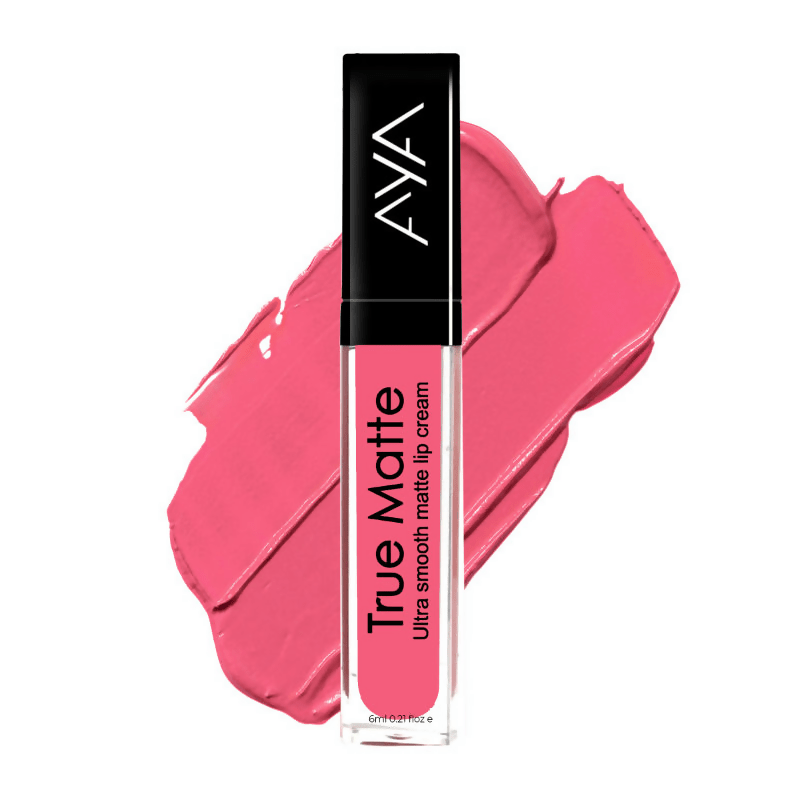 AYA True Matte Liquid Lipstick, Ultra Smooth Matte Lip Cream - 05 Pink