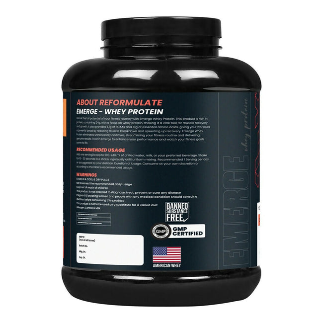 Reformulate Emerge I Whey Protein I Your Daily Meal Replacement Formula I 20 G I Protein I 5.1 G Bcaa's I 10 G Eaa's - Cold Coffee Main Image
