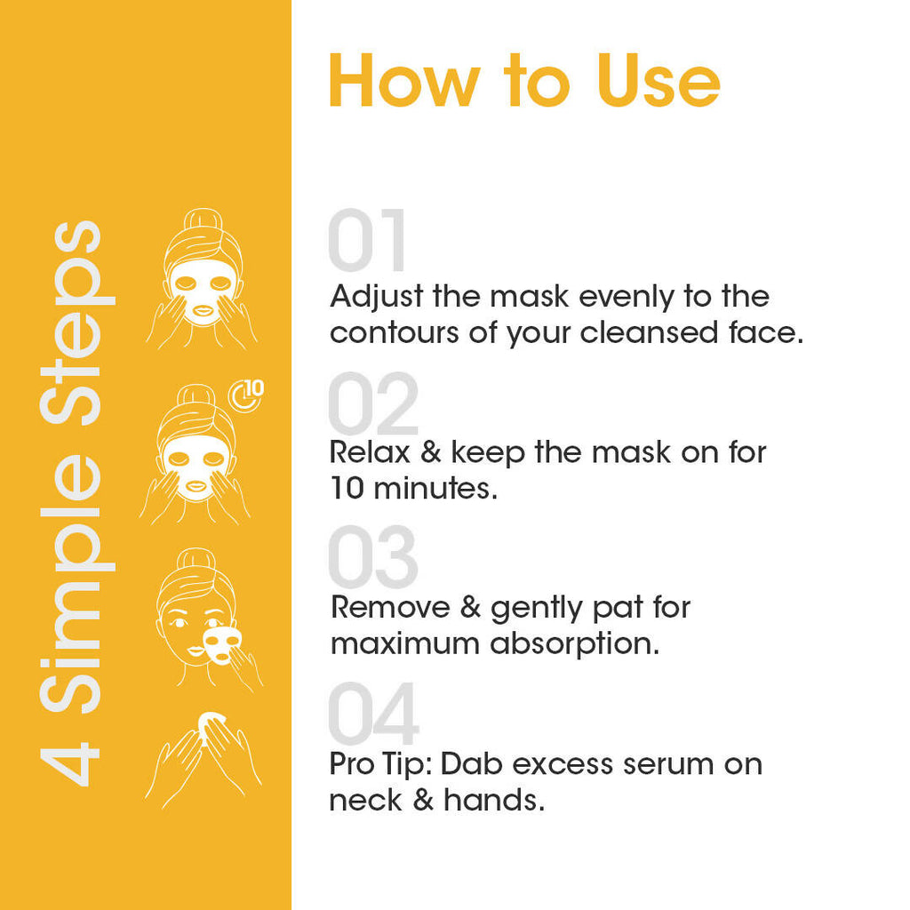 TAC - The Ayurveda Co. Ubtan Serum Sheet Mask | with Sandalwood, Saffron & Turmeric