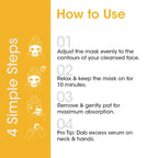 TAC - The Ayurveda Co. Ubtan Serum Sheet Mask | with Sandalwood, Saffron & Turmeric