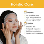 TAC - The Ayurveda Co. Ubtan Serum Sheet Mask | with Sandalwood, Saffron & Turmeric