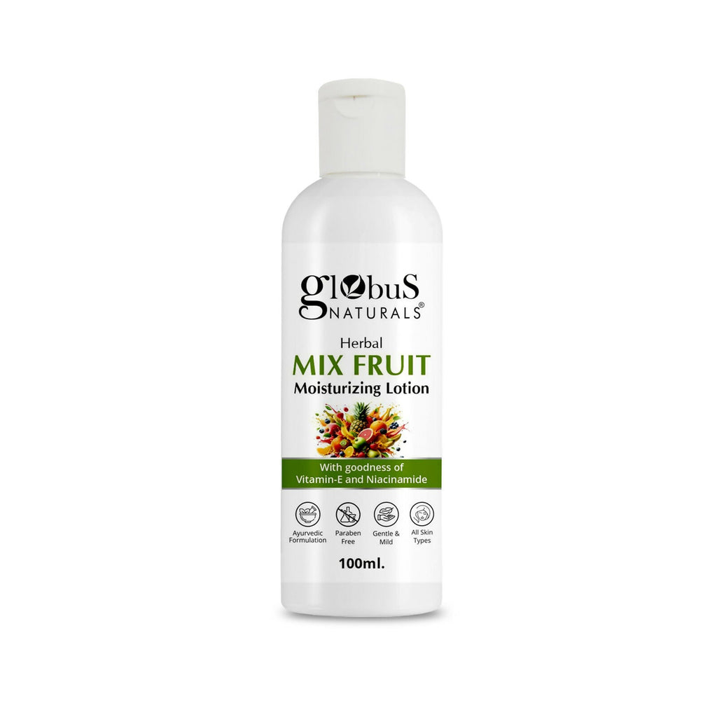 Globus Naturals Herbal Mix Fruit Moisturizing Body Lotion For Radiant, Glowing Skin, All Skin Types